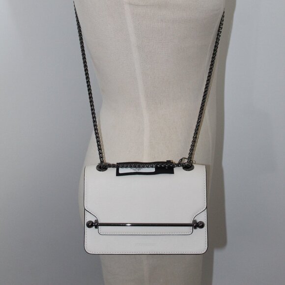 NWT Strathberry East West Leather Crossbody Shoulder Bag Oat - Picture 3 of 10